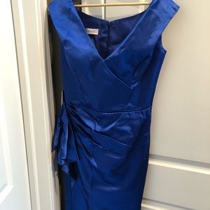 Royal Blue Satin Dress